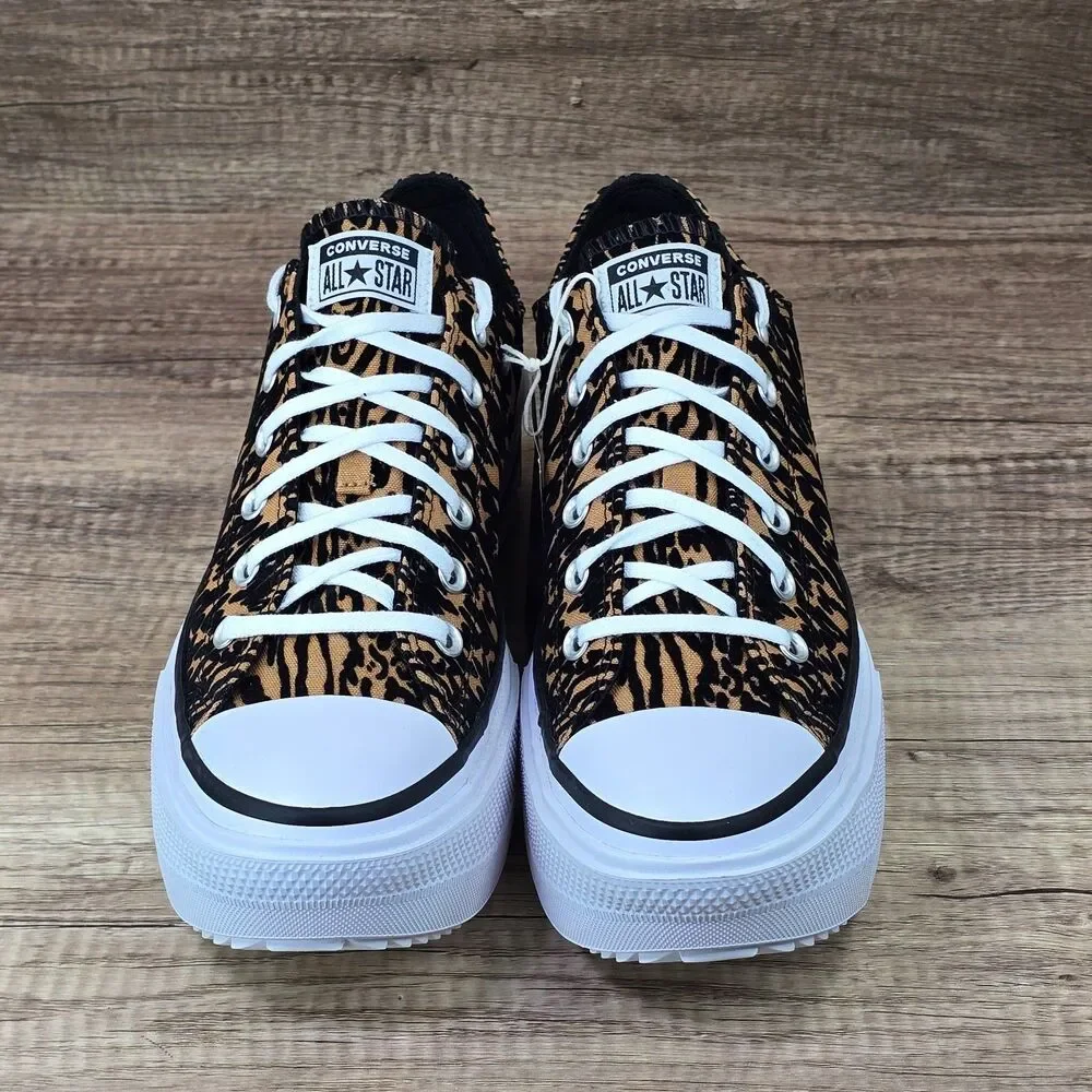 Converse CT All Star Lift Double Stack Platform Leopard Women's Sz 12 Shoes NEW
